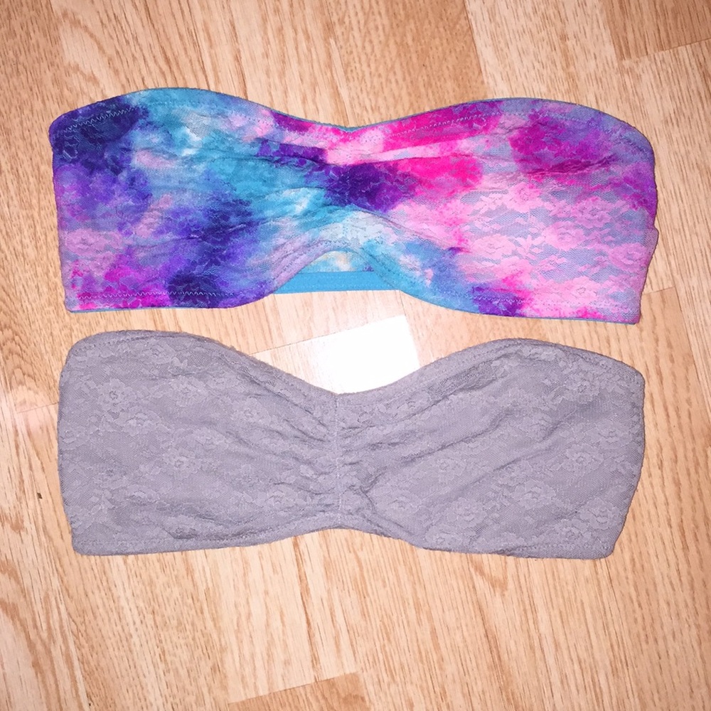 Victoria’s Secret PINK lace bandeau bras!